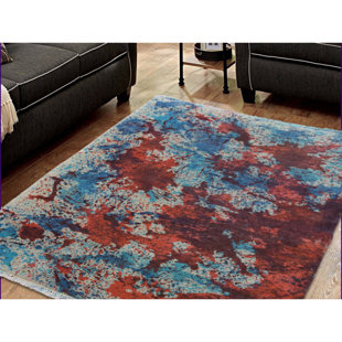 Blue Tie Dye Rug Wayfair Fearon Tie Dye Nepali Hand Knotted Ivory Orange Area Rug