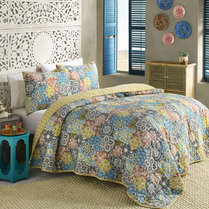 Blissliving Home 3 Piece Riyadh Reversible Quilt Set & Reviews Wayfair