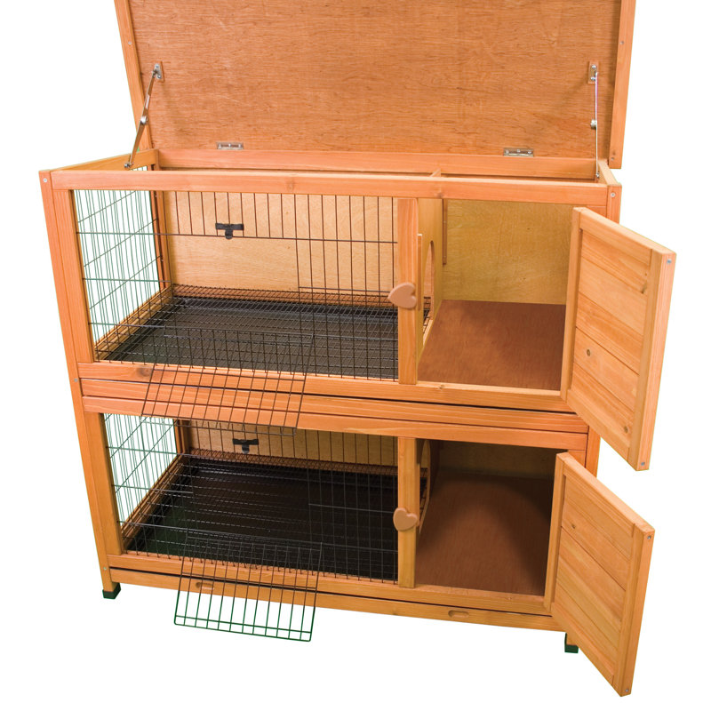 Ware Manufacturing Premium Double Decker Rabbit Hutch & Reviews | Wayfair