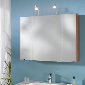 90 cm x 68 cm Spiegelschrank Salona mit Beleucht..