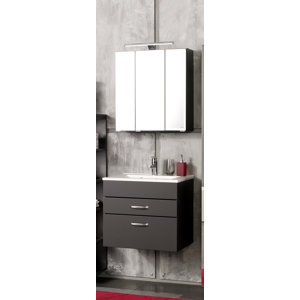 Badezimmer-Set Livorno mit beleuchtetem Spiegel ..