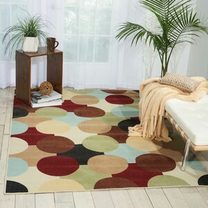 Deonna Red/Green Area Rug