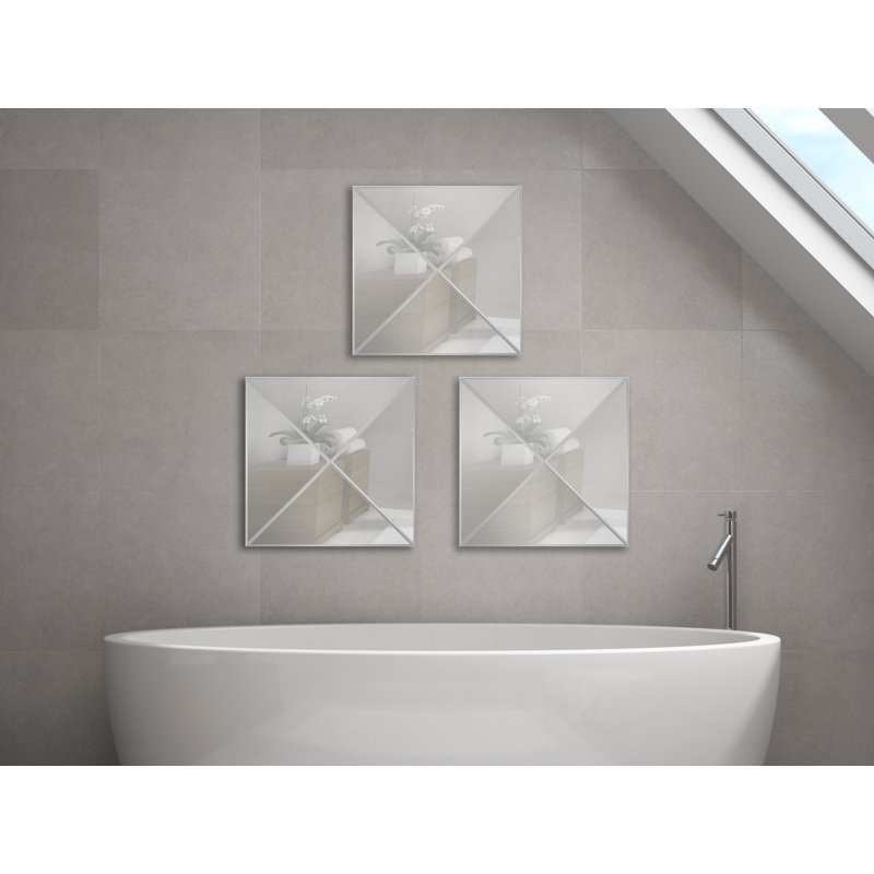 Majestic Mirror Triangle Style One Wall Wayfair Triangle Style One Wall Mirror