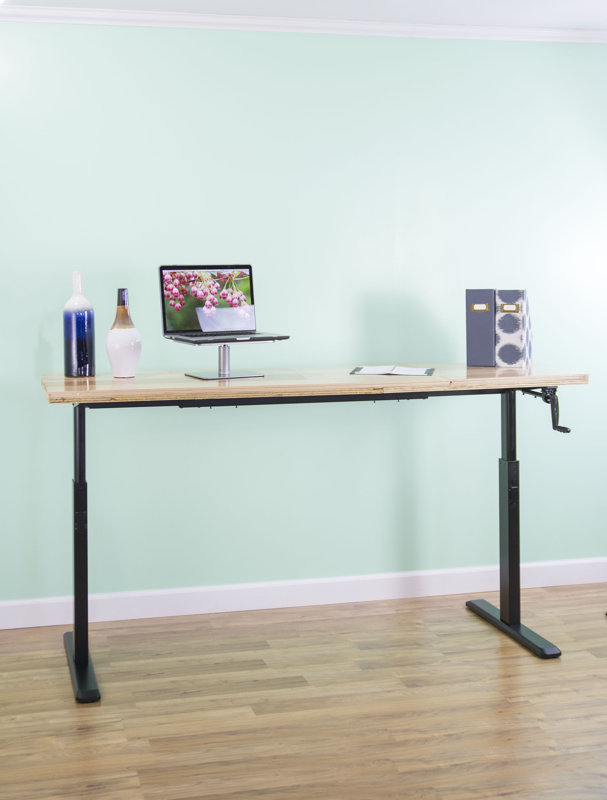 VIvo Manual Crank Stand Up Frame System Standing Desk & Reviews Wayfair