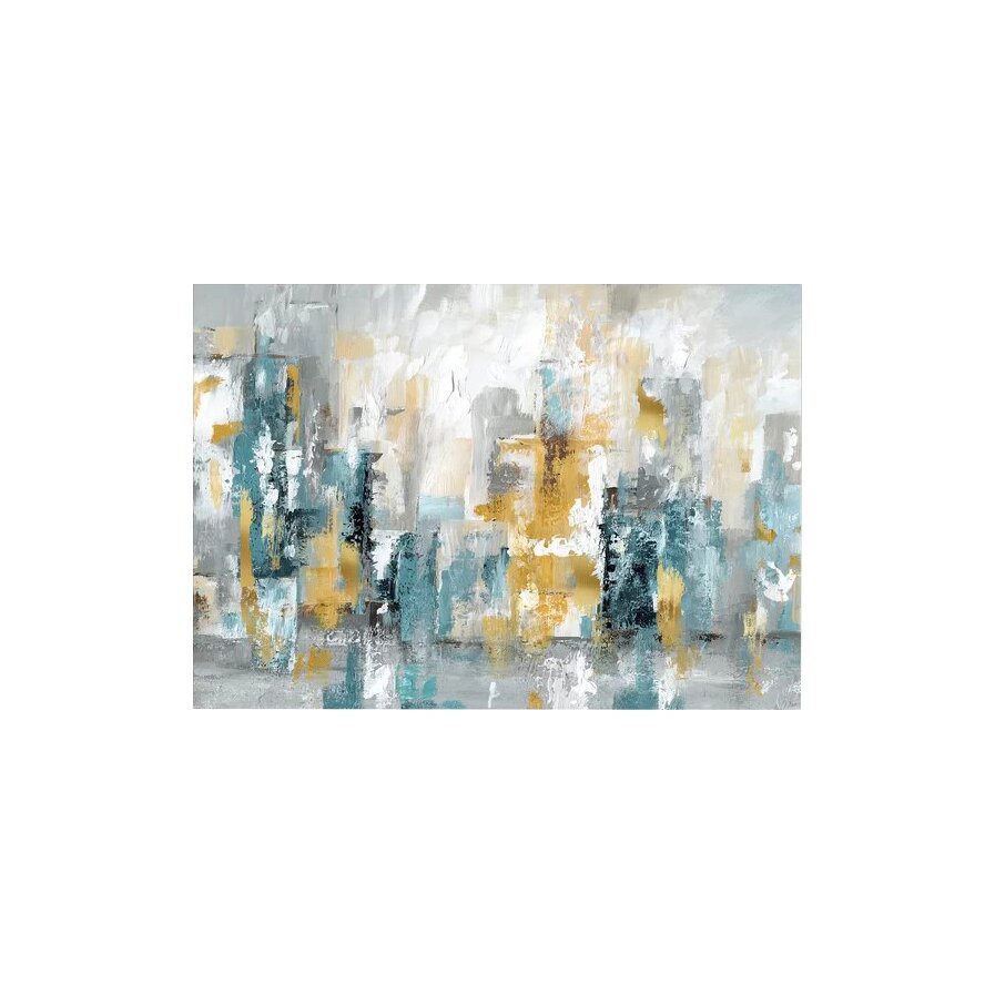 'City Views II' Painting Print on Wrapped Canvas