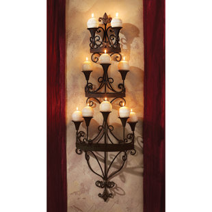 Candle Sconces You Ll Love Wayfair Carbonne Candle Chandelier Wall Sconce