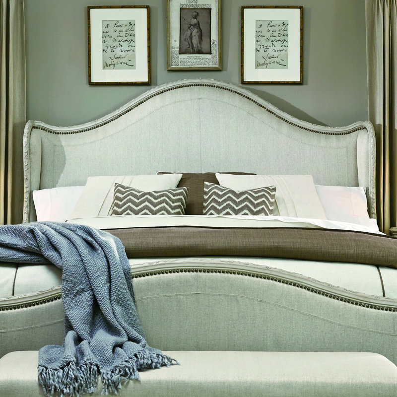 Astoria Grand Clevinger Upholstered Wingback Headboard & Reviews Wayfair