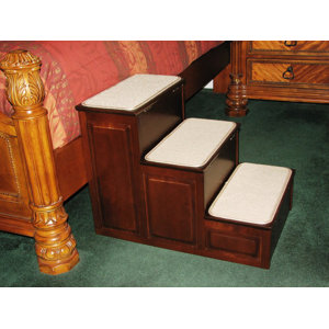 Designer 3 Step Pet Stair with Storage