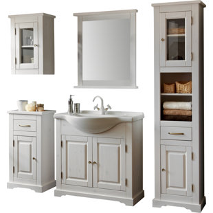 5 Piece Bathroom Furniture Set With Mirror By Belfry 5 Piece Bathroom Furniture Set