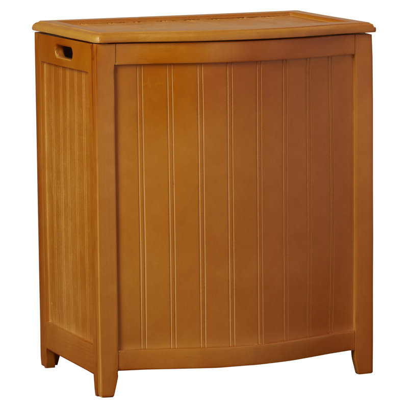 Darby Home Co Flip Lid Wood Laundry Hamper & Reviews Wayfair