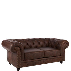 Sofa Old England aus Echtleder von Butlers