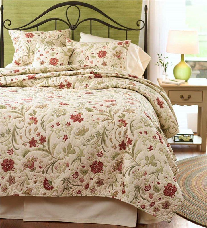 Plow & Hearth Jacobean Cotton 3 Piece Vine Quilt Set & Reviews | Birch Lane