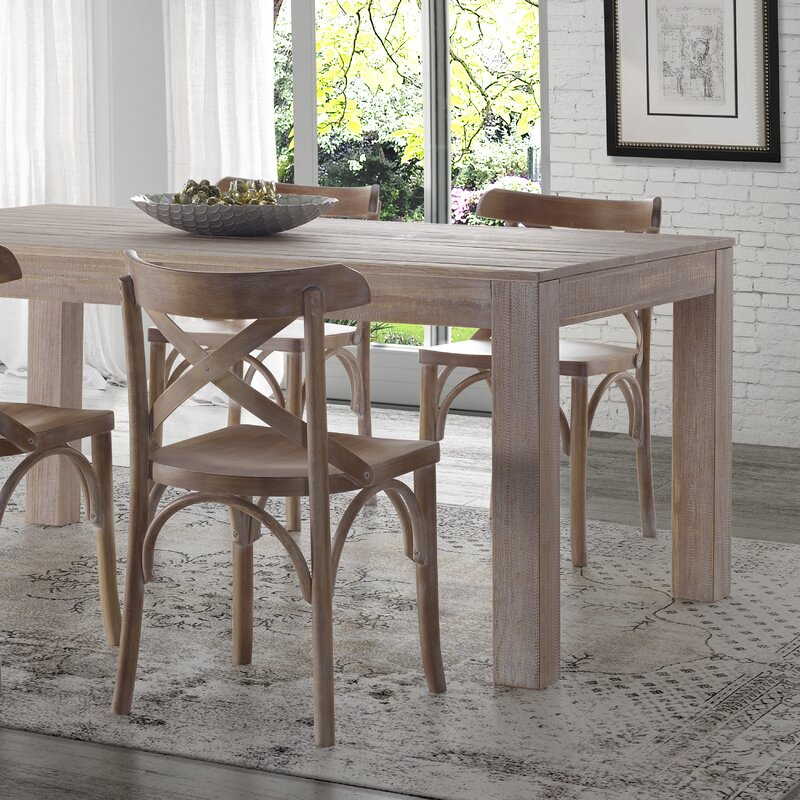 Montauk Dining Wood Solid Montauk Solid Dining Wood Table