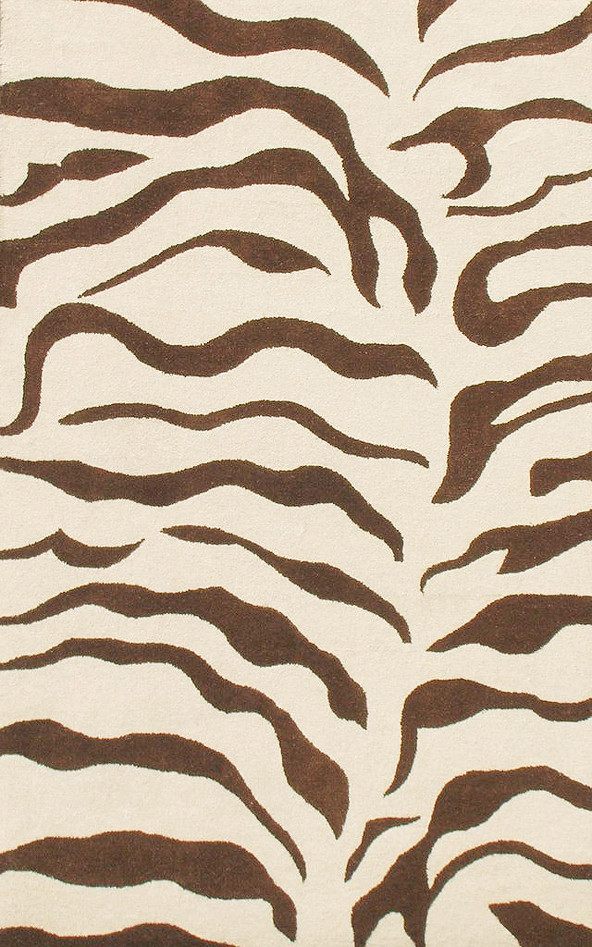 Nuloom Earth Zebra Print Hand Tufted Wool Brown Area Rug Wayfair