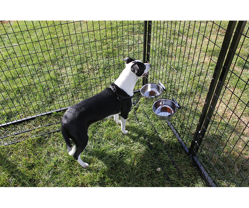 K9 Kennel Modular Complete Welded Wire Steel Yard Kennel & Reviews