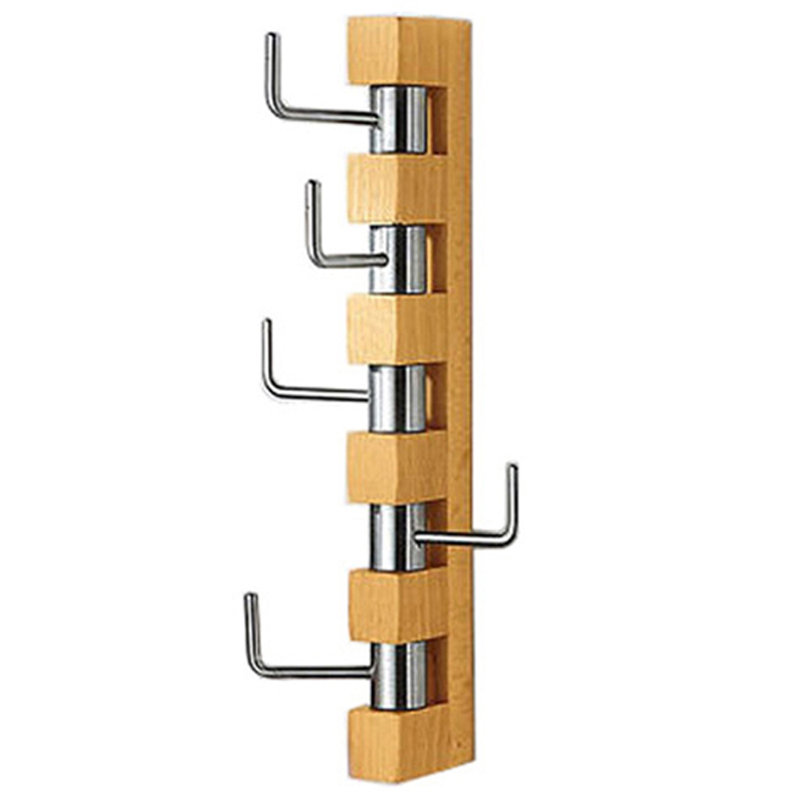 Wall Mounted Coat Hanger Storage Shelf Ideal Home Show Vintage White Heart Hooks