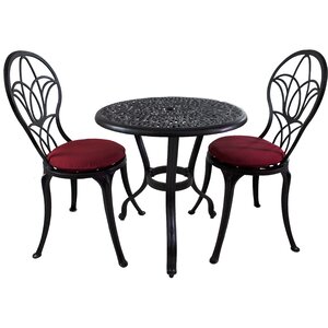 Mcmullan 3 Piece Bistro Set with Cushions