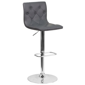 Nocera Adjustable Height Swivel Bar Stool by Orr..