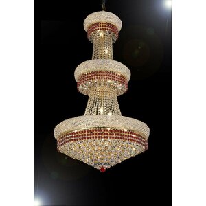 Stewart 24-Light Crystal Chandelier