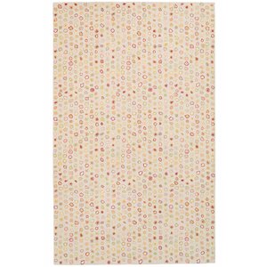 Cat's Paw Hand Hooked Wool Skin/Red Area Rug