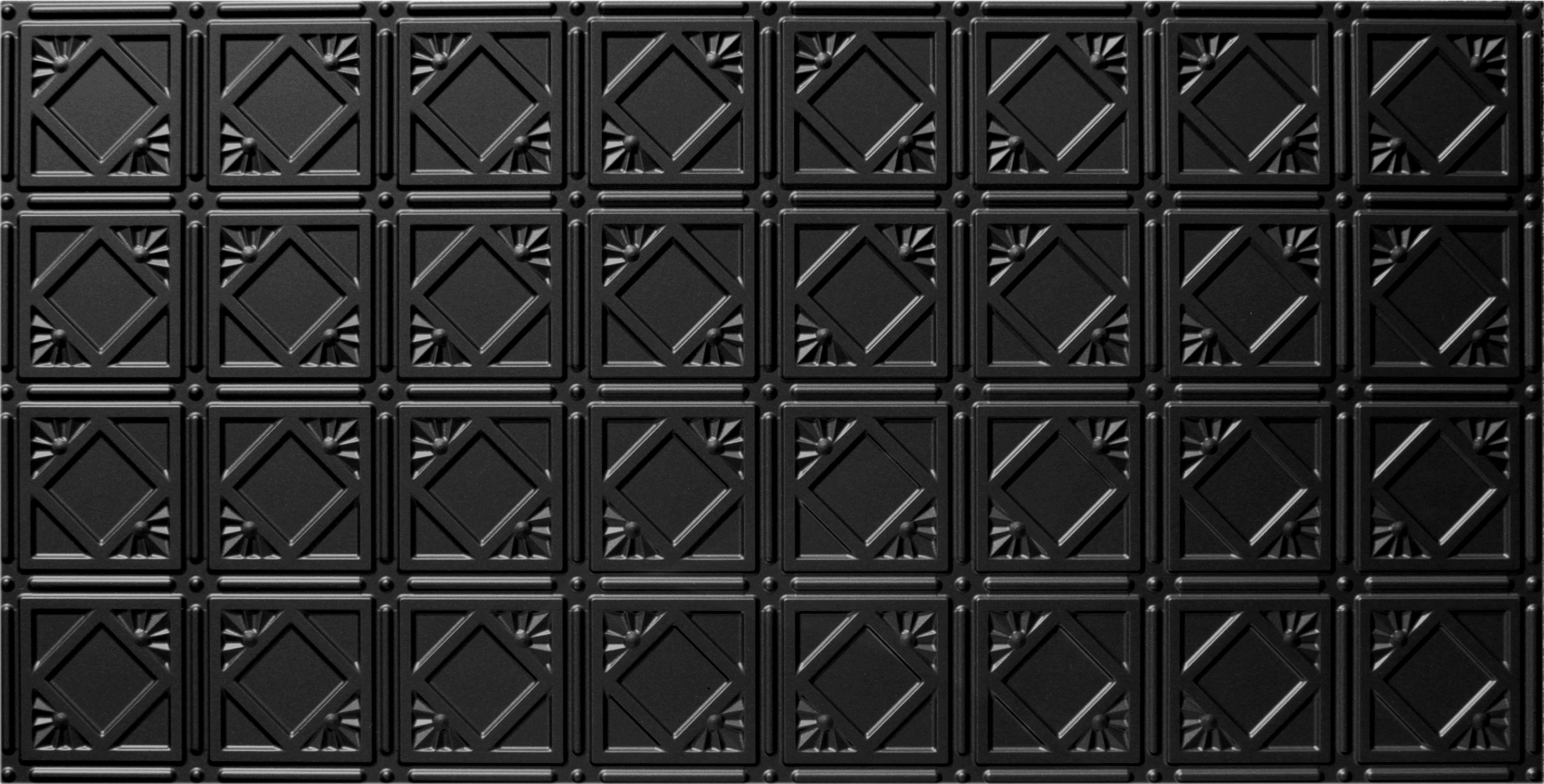 Global Specialty Products Glue Up Diamond 2 X 4 Tin Ceiling Tile Global Specialty Products Glue Up Diamond 2 X 4 Tin Ceiling Tile In Black Wayfair
