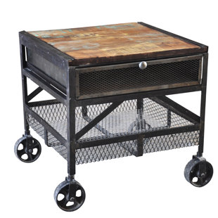 Accent Table With Wheels Wayfair End Table