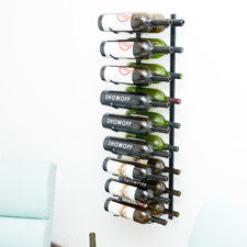 Wall Mounted Metal Wine Rack modern wine racks | allmodern Wall Mounted Metal Wine Rack modern wine racks | allmodern