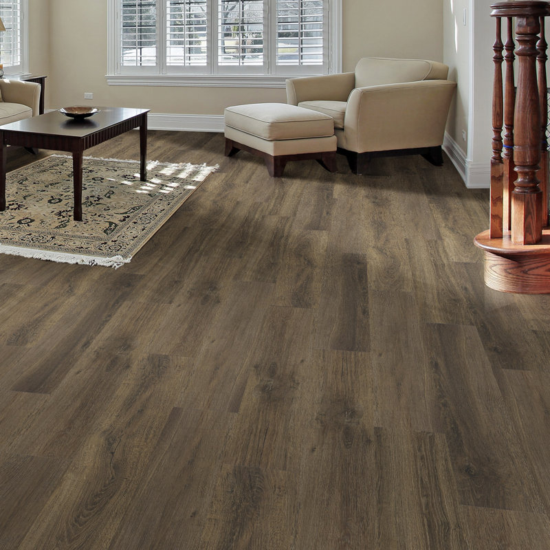 Congoleum Triversa 7 13 X 48 160mm Luxury Vinyl Plank In Rustic Triversa 7 13 X 48 160mm Luxury Vinyl Plank In Rustic Oak Brown Glaze