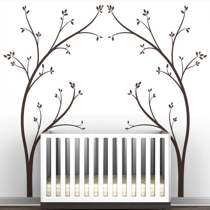 littlelion studio portal "tree canopy bed headboard" wall decal