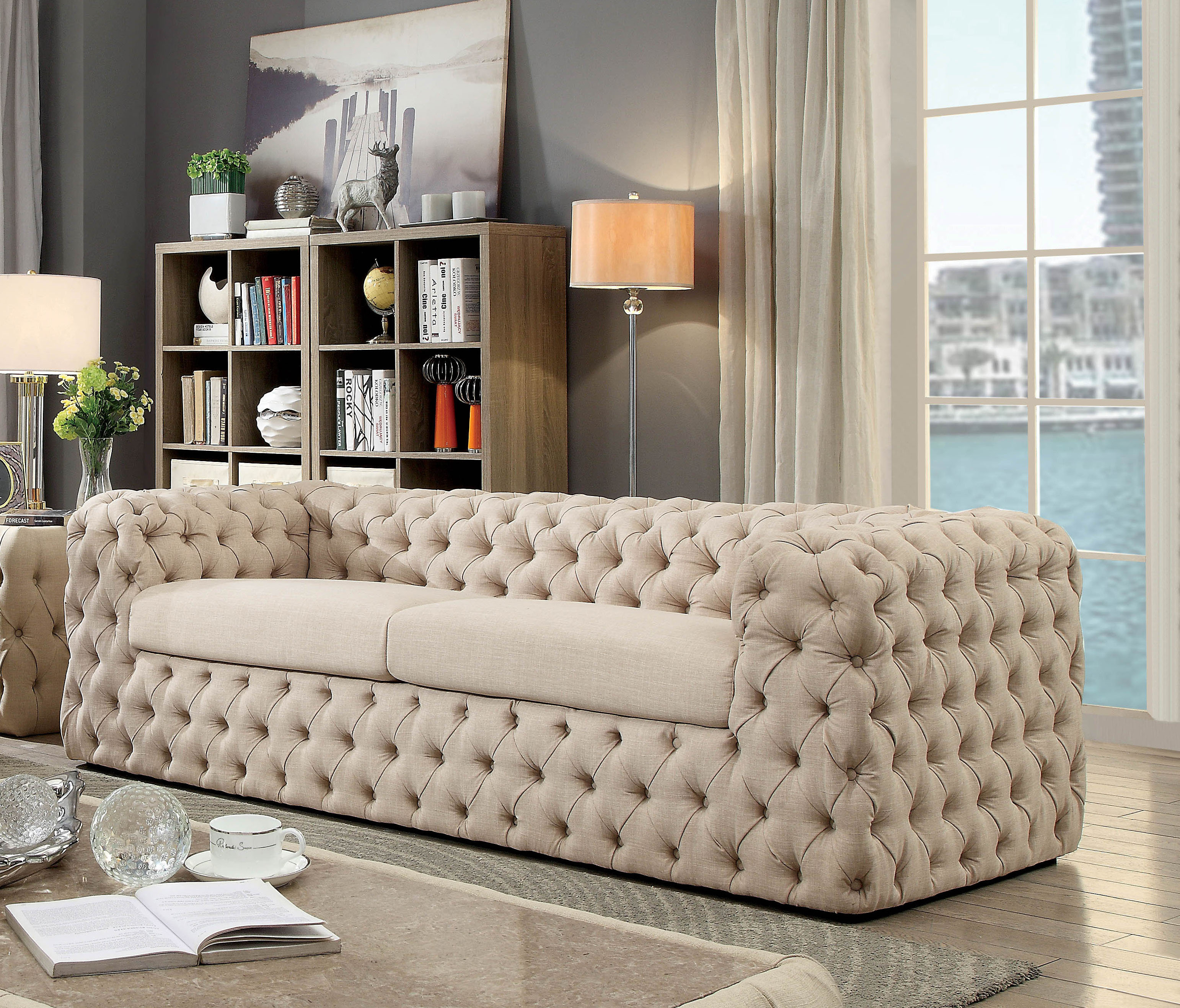 Everly Quinn Reid Chesterfield Sofa Wayfair