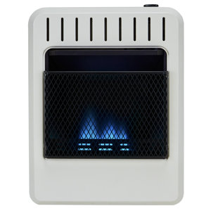 Dual Fuel Ventless 10,000 BTU Natural Gas / Propane Wall Mounted Heater with Automatic Thermostat