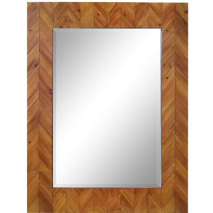 Round Reclaimed Wood Mirror Wayfair Deco Reclaimed Wood Rectangular Accent Mirror
