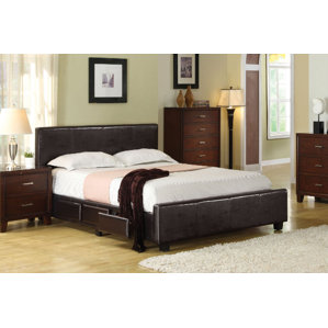 Upholstered Storage Platform Bed by A&J Homes Studio