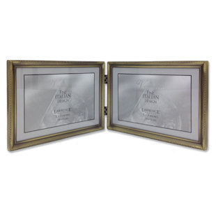 Double Picture Frames You Ll Love Wayfair Levingston Bead Hinged Double Picture Frame