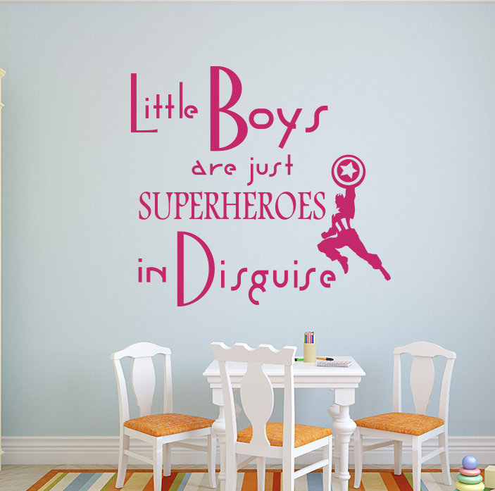 zoomie kids godinez little boys are just superheroes quote wall