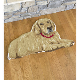 Golden Retriever Door Mat Wayfair Golden Retriever Wool Doormat