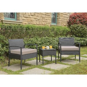 Howze 3 Piece Conversation Set with Cushions