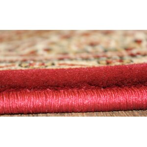 Tabriz Hand-Tufted Red Area Rug
