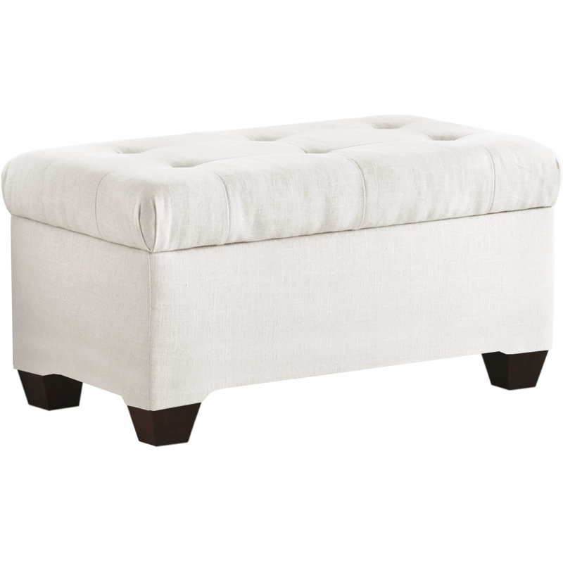 Skyline Furniture Tufted Twill Upholstered Storage Bench & Reviews