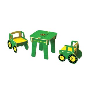 Nathaniel Kids 3 Piece Rectangular Table and Chair Set