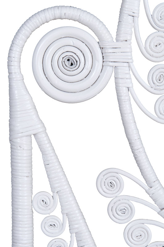 Jeffan Peacock Rattan Twin Headboard & Reviews Wayfair