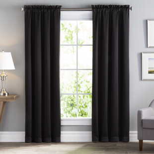 Blackout Curtains You Ll Love Wayfair Wayfair Basics Solid Blackout Rod Pocket Single Curtain Panel