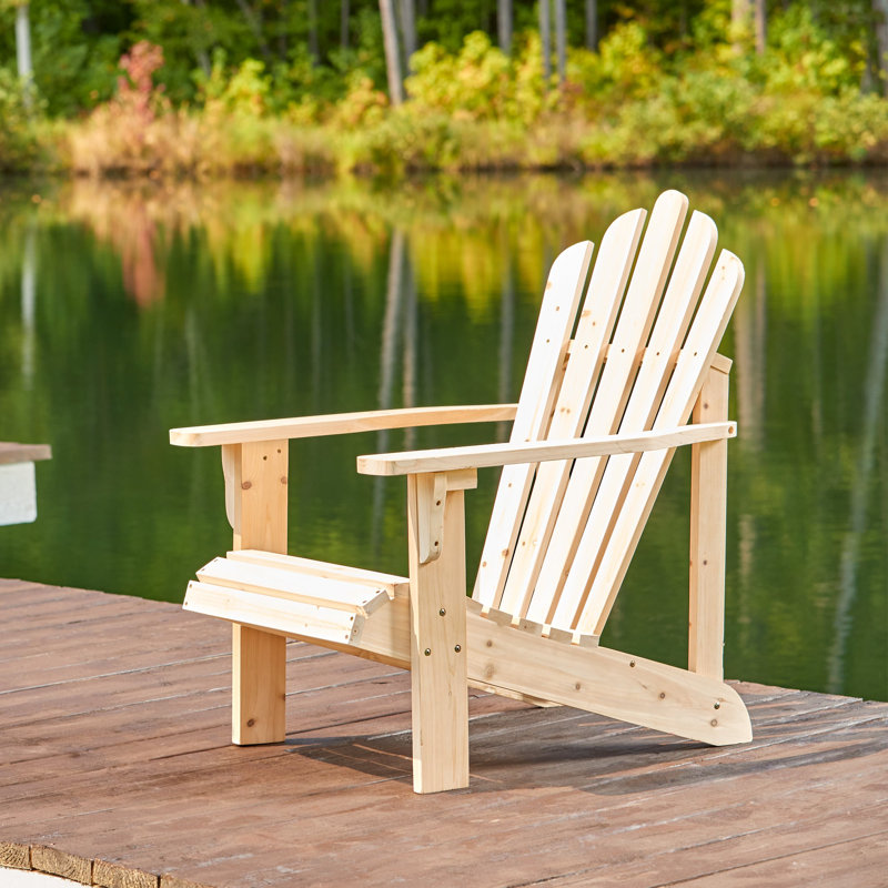 Burtville Solid Wood Adirondack Chair & Reviews Birch Lane