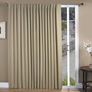 Sallie Solid Blackout Thermal Rod Pocket Single Curtain Panel