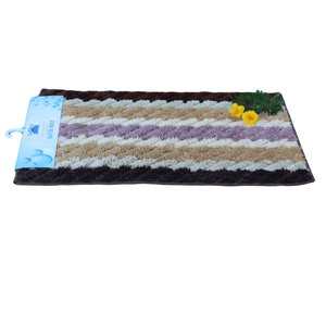 Brown Striped Doormat