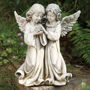 Angels with Bird Statue