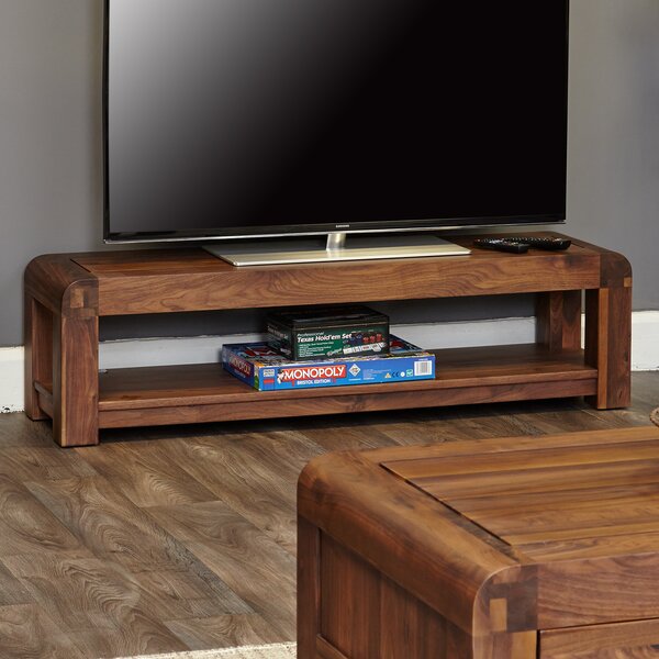 Baumhaus Shiro Walnut Range TV Stand for TVs up to 70 ...