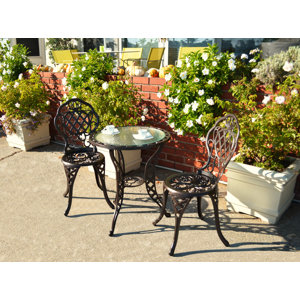 Parkton 3 Piece Bistro Set