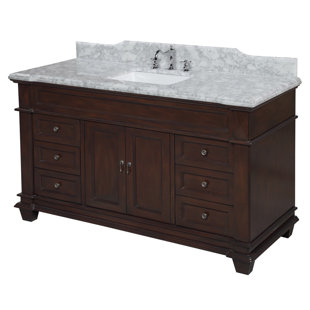 60 Inch Bathroom Vanities You Ll Love Wayfair Quickview Kitchen Bath Collection Elizabeth 60 Single Bathroom Vanity Set