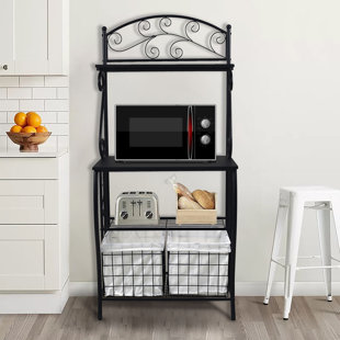 Baker S Racks You Ll Love Wayfair Bella Vista Kitchen Iron Baker S Rack